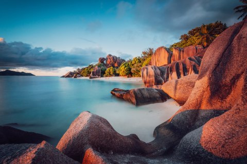 Obraz Na Płótnie Plaża Anse Source D'argent