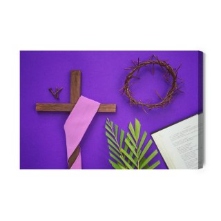 Obraz Na Płótnie Symbole Wielkopostne