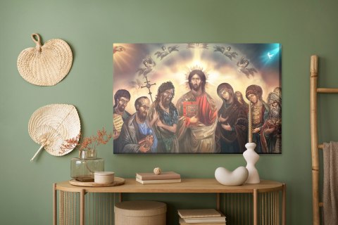 Obraz Na Płótnie Jezus Chrystus Otoczony Świętymi