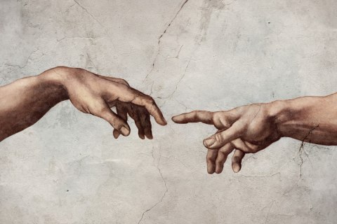 Obraz Na Płótnie Stworzenie Adama