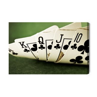 Obraz Na Płótnie Poker Królewski