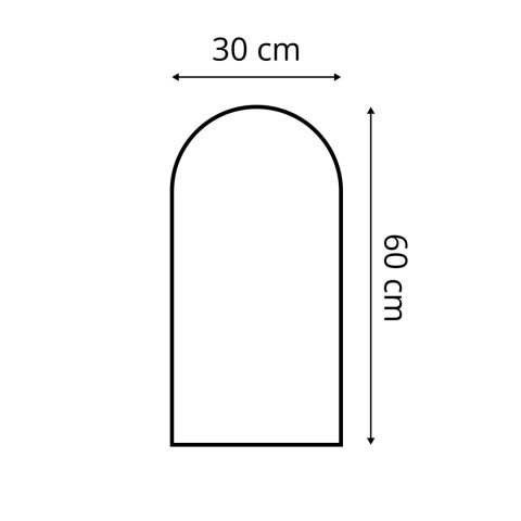 Panel Tapicerowany Czarny 30cm