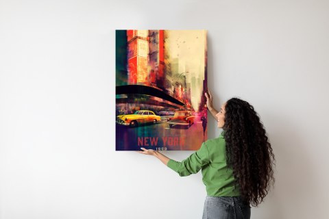 Plakat Abstrakcyjny Malunek Ulica W Nowym Jorku