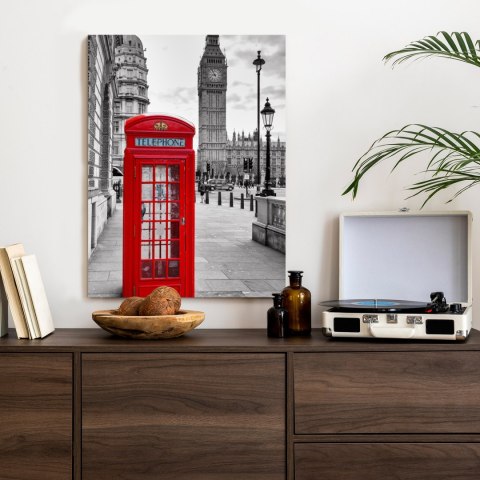 Plakat Czerwona Budka Telefoniczna Z Big Benem W Tle