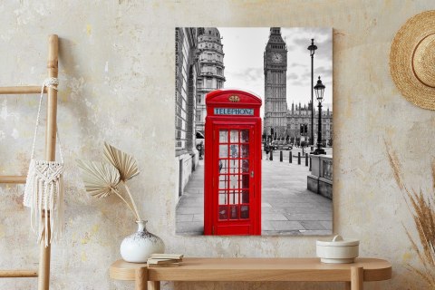 Plakat Czerwona Budka Telefoniczna Z Big Benem W Tle