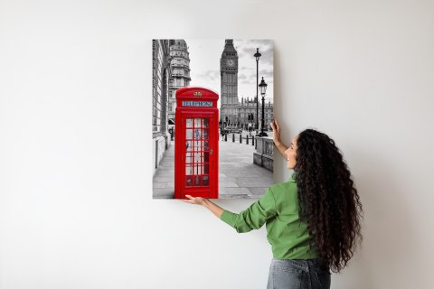 Plakat Czerwona Budka Telefoniczna Z Big Benem W Tle