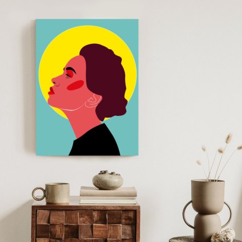Plakat Zamyślona Kobieta Pop Art W Stylu Retro