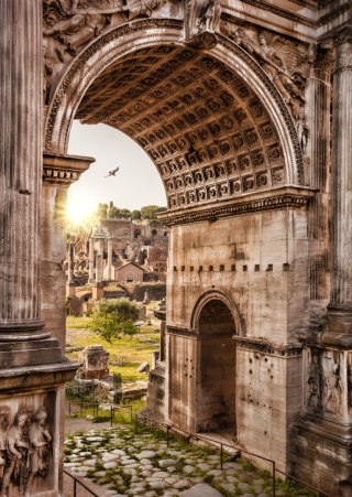 Plakat Architektura Forum Romanum W Rzymie