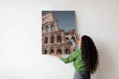 Plakat Architektura Koloseum Na Tle Błękitnego Nieba