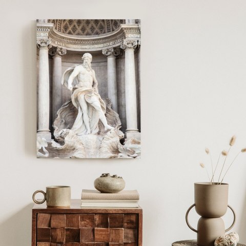 Plakat Architektura Najpiękniejszej Fontanny Di Trevi W Rzymie