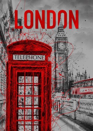 Plakat Brytyjska Budka Telefoniczna I Big Ben
