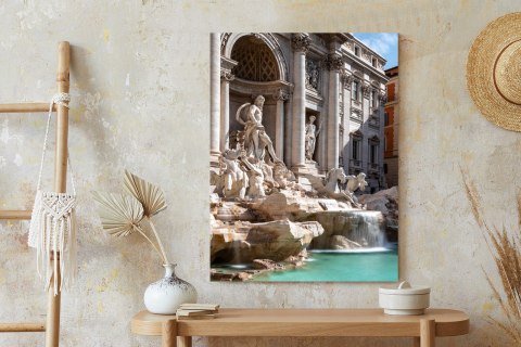 Plakat Fontanna Di Trevi Z Turkusową Wodą