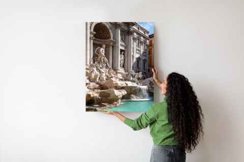Plakat Fontanna Di Trevi Z Turkusową Wodą