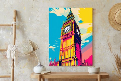 Plakat Kolorowy Big Ben Ilustracja