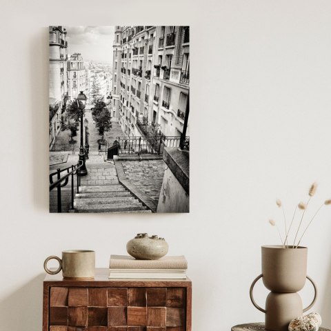 Plakat Niesamowite Ulice Paryża - Fotografia Czarno-Biała
