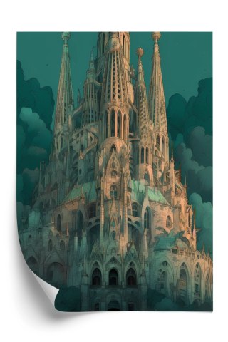 Plakat Sagrada Familia Secesyjny Kościół W Barcelonie