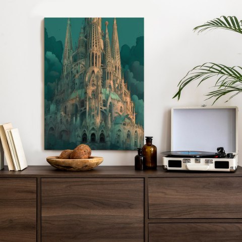 Plakat Sagrada Familia Secesyjny Kościół W Barcelonie