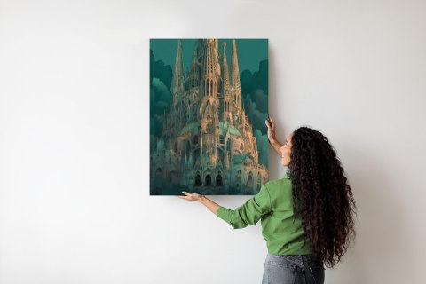 Plakat Sagrada Familia Secesyjny Kościół W Barcelonie