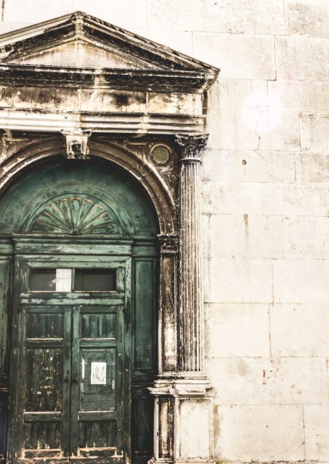Plakat Stare Drzwi Architektura W Wenecji