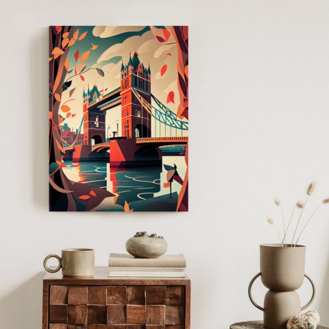 Plakat Tower Bridge Abstrakcyjna Ilustracja