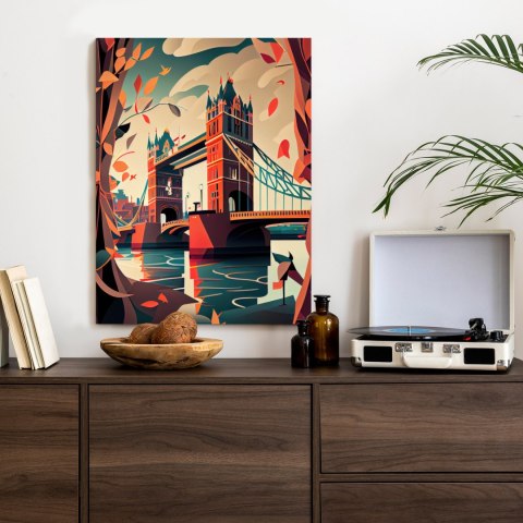 Plakat Tower Bridge Abstrakcyjna Ilustracja
