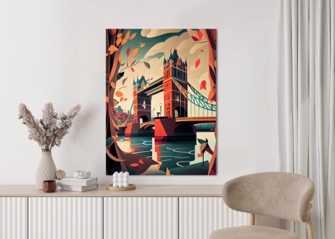 Plakat Tower Bridge Abstrakcyjna Ilustracja