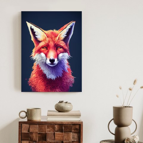 Plakat A Close Up Of A Red Fox's Face, This Is An Image Of The Red Fox.