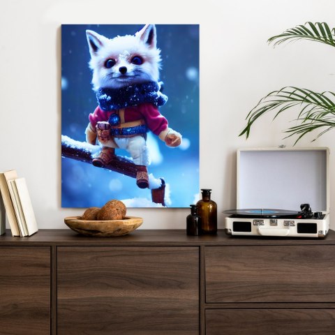 Plakat Bajkowy Lis W Śniegu