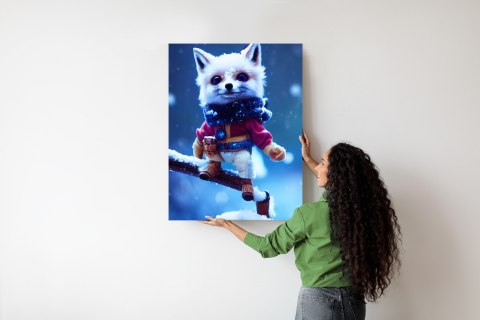 Plakat Bajkowy Lis W Śniegu