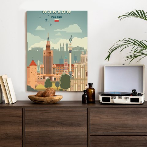 Plakat Ilustracja Architektury W Stolicy Polski