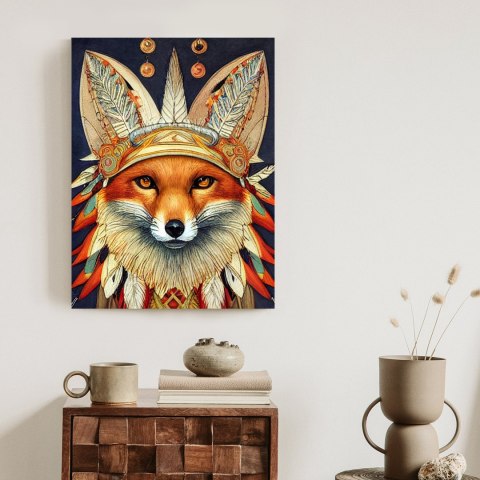 Plakat Lis W Stroju Indianina
