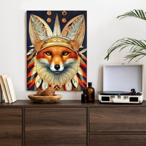 Plakat Lis W Stroju Indianina