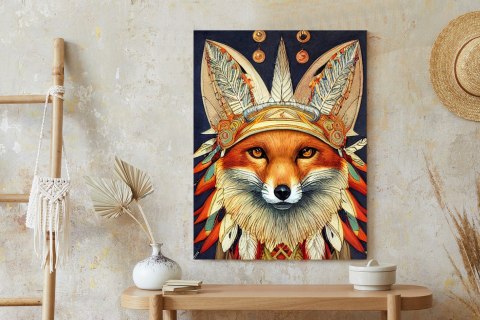 Plakat Lis W Stroju Indianina