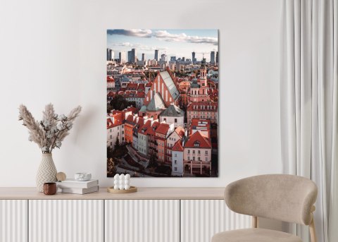 Plakat Widok Z Góry Na Stare Miasto W Warszawie
