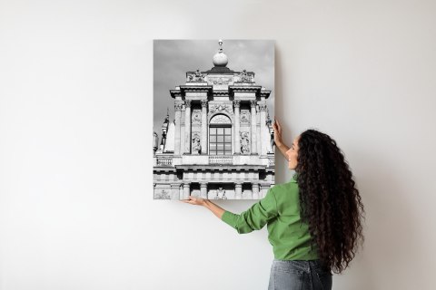 Plakat Zabytki Warszawy W Czarno Białych Kolorach