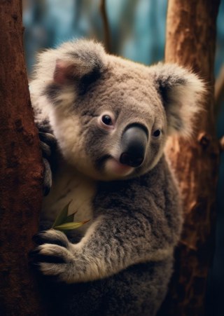 Plakat Miś Koala Na Drzewie
