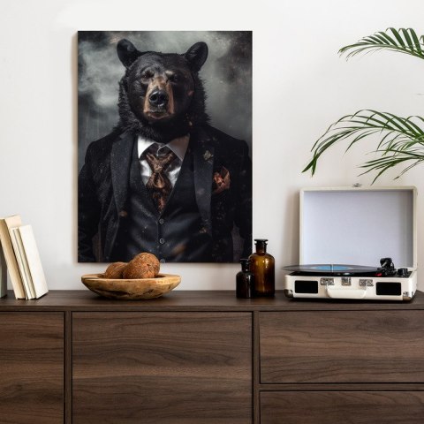 Plakat Portret Niedźwiedzia W Marynarce