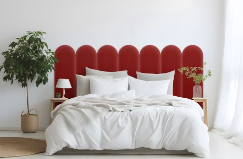 Panel Tapicerowany Magic Velvet Czerwony 20cm