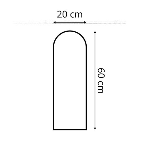 Panel Tapicerowany Brązowy 20cm