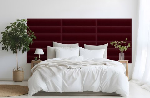Panel Tapicerowany Magic Velvet Bordowy