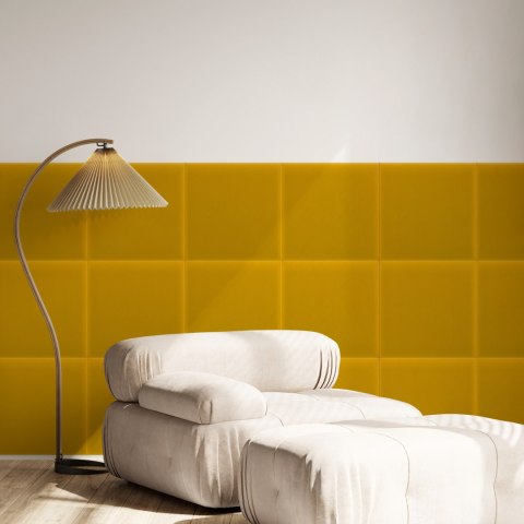 Panel Tapicerowany Magic Velvet Żółty