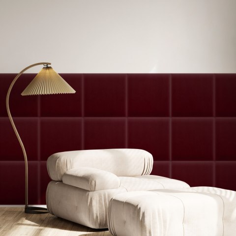 Panel Tapicerowany Magic Velvet Bordowy