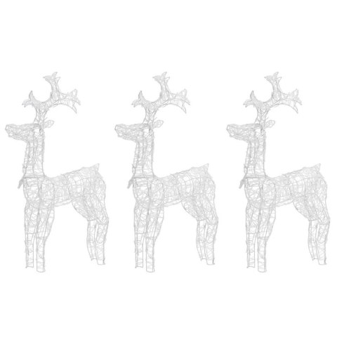 Renifery ozdobne, 3 szt., 60x16x100 cm, akryl