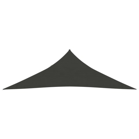 Żagiel przeciwsłoneczny, 160 g/m², antracytowy, 3x3x3 m, HDPE