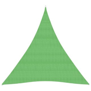Żagiel przeciwsłoneczny, 160 g/m², jasnozielony, 5x6x6 m, HDPE