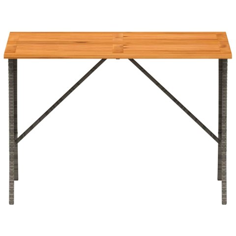 3-częściowa sofa do ogrodu, z poduszkami, szara, polirattanowa