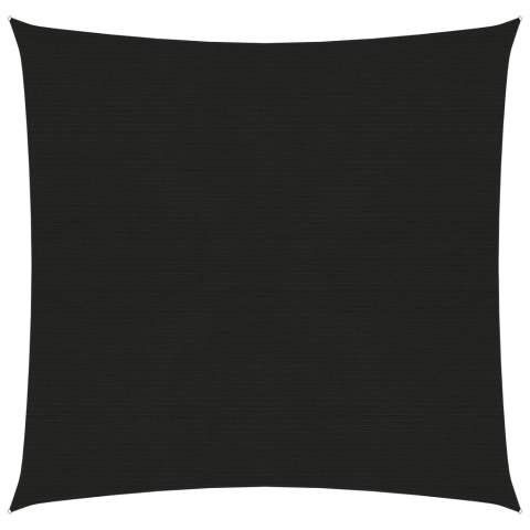Żagiel przeciwsłoneczny, 160 g/m², czarny, 4,5x4,5 m, HDPE