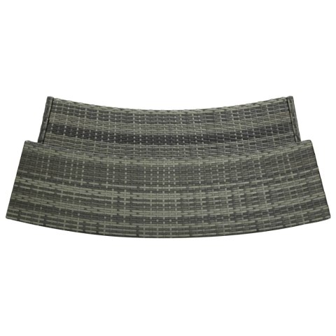 Ogrodowy stolik barowy, szary, 120x55x110 cm, polirattan