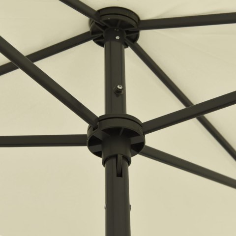 Parasol plażowy, piaskowy żółty, 180x120 cm