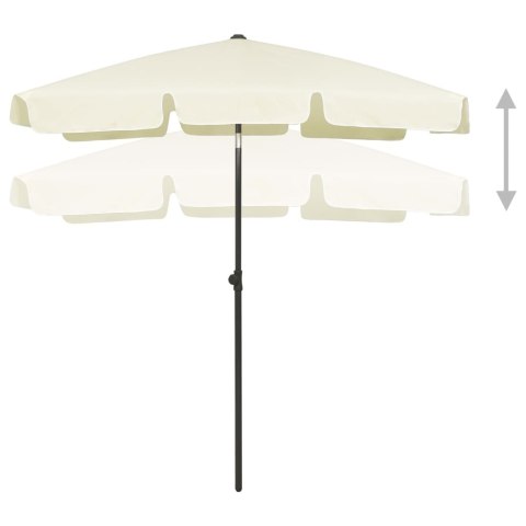Parasol plażowy, piaskowy żółty, 180x120 cm